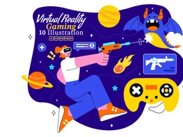 10 Virtual Reality Gaming Illustration preview picture