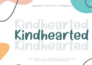 Vanilla Cake - Handwritten Font