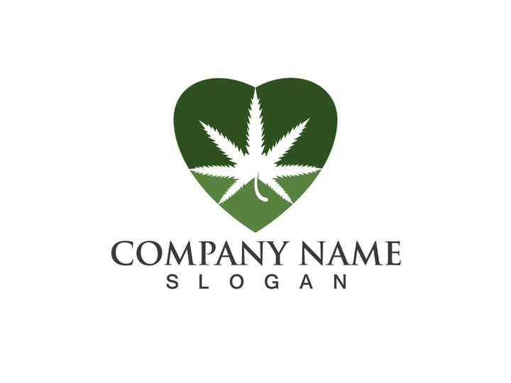Canabis leaf vector illustration icon