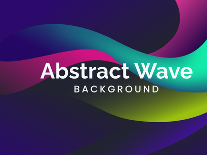 Colorful Gradient Background Wave