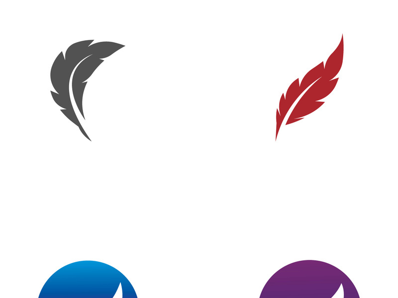 Feather logo design.