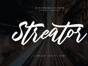 Streator - Modern Script Font preview picture