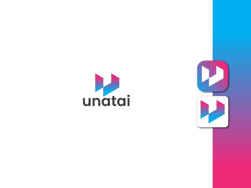 Lettermark Logo - Letter U Logo - Gradient Logo - Business Logo Design