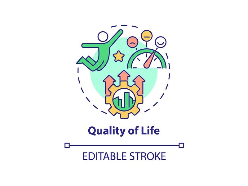 Quality of life concept icon