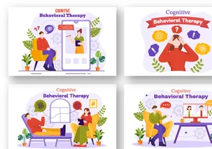 12 Cognitive Behavioural Therapy Illustration