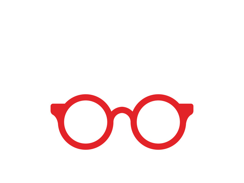 Glasses symbol vector icon