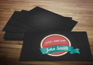 Vintage Business Card Template