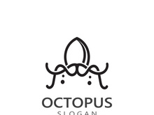 Octopus logo image design icon illustration animal vector