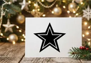 Stylish Black and White Star Logo Design for Branding
