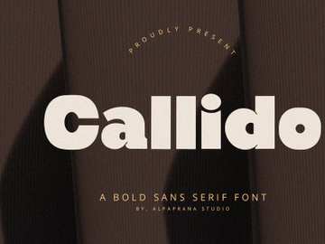 Callido - Sans Serif Font preview picture