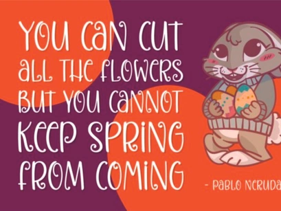 Swirly Easter Font