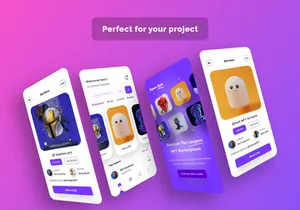 NFT Market Mobile App UI Kits