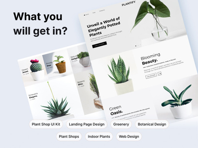 Plantify | Plant Shop Landing Page UI Kit