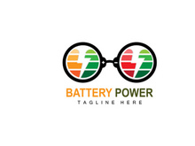 Battery Logo Design, Technology Charging Illustration, Company Brand Vector