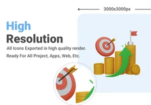 Currency 3D Illustrations Pack Vol.1