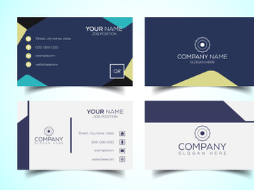 10 Double-sided creative and modern business card template. Vector illustration preview picture