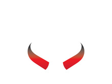 Devil horn Vector icon design illustration Template