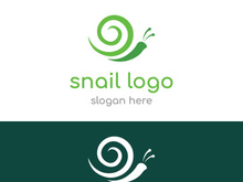 Snail logo design.