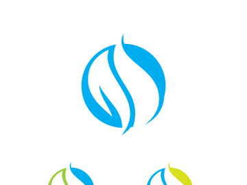 Blue Water Drop Logo Icon Vector Design preview picture