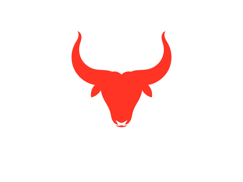 Devil horn red logo icon