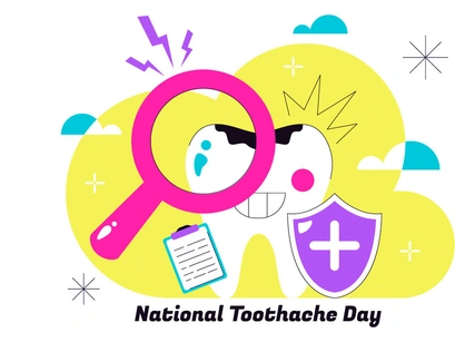 10 National Toothache Day Illustration