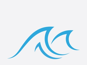 Water wave Logo design vector Template preview picture