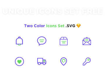 Two colour Icons Set preview picture