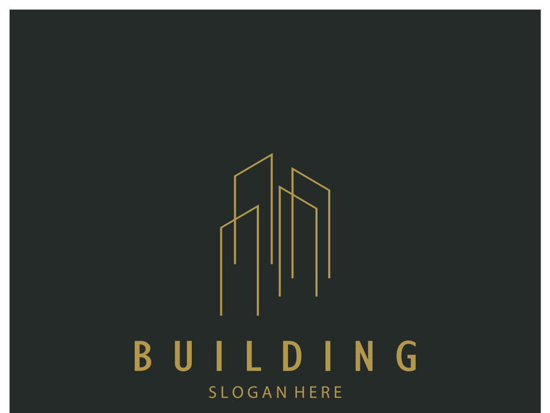 Building logo vector illustration design,Real Estate logo template, Logo symbol icon