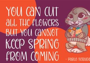 Swirly Easter Font
