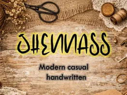 JHENNASS – Modern Casual Handwritten Font preview picture