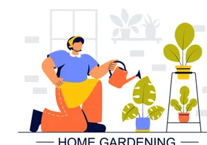 10 Home Gardening Illustration