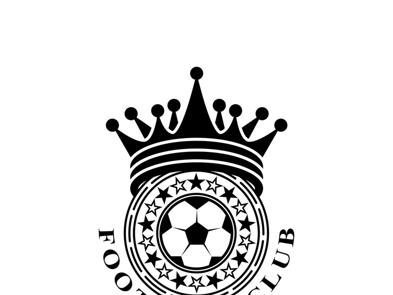 Football logo icon design and symbol soccer club vector