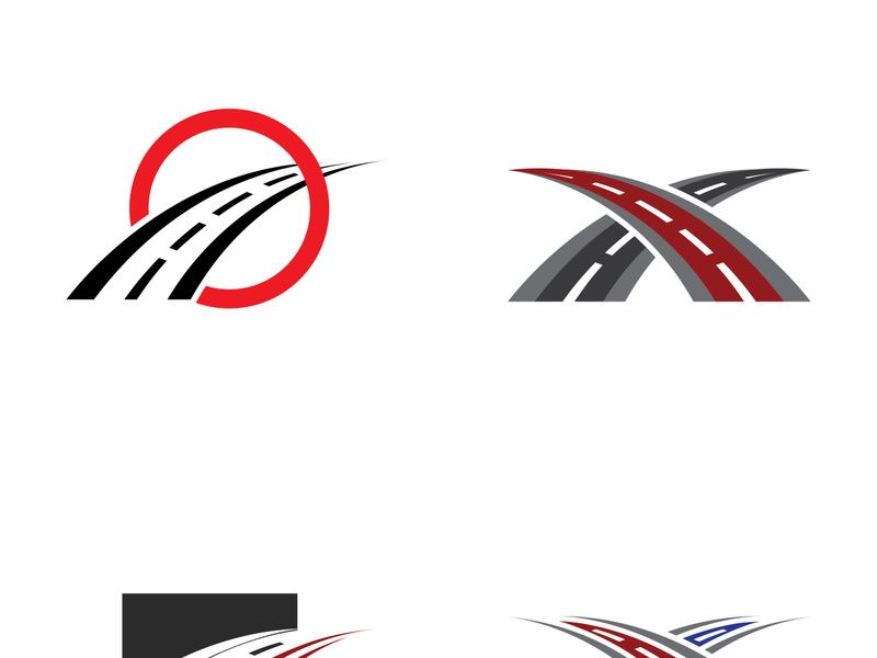 road logo and symbol template vector
