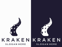 Octopus logo design with vector illustration editing.