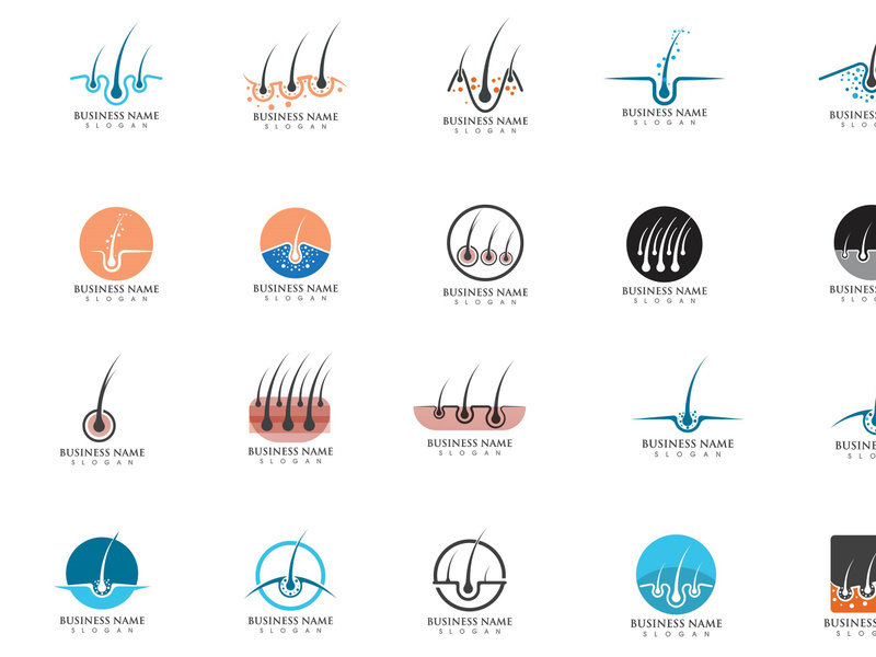 Hair treatment logo vector