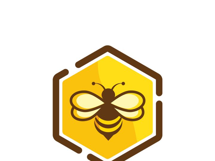 Bee icon design illustration