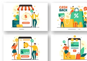 9 Cashback Vector Illustration