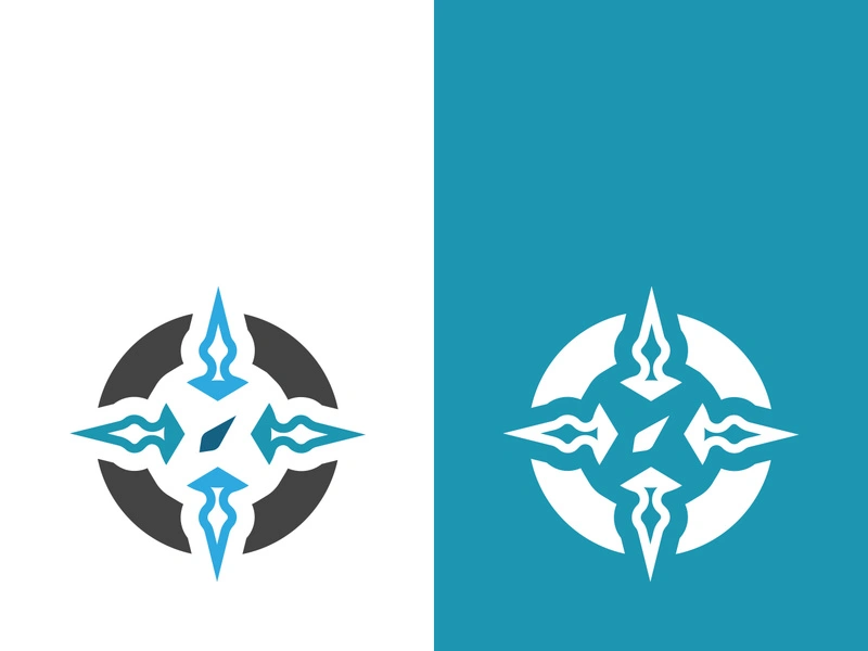 Compass logo template vector icon illustration design