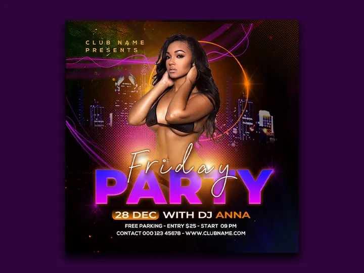 Friday Party Flyer