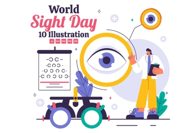 10 World Sight Day Illustration preview picture