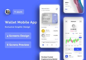 Cryptocurrency Wallet App Design