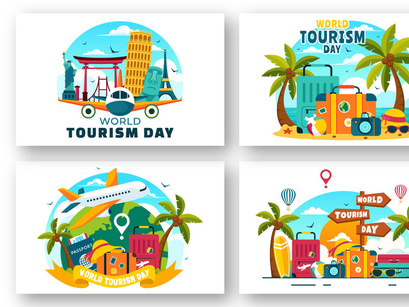 12 World Tourism Day Illustration