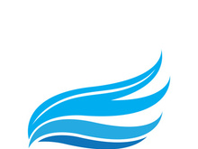 Wave beach vector illustration design logo