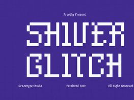 Shiver Glitch | Pixelated Font preview picture