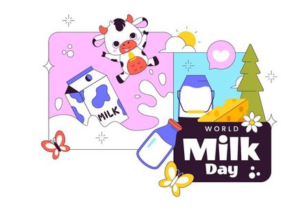 10 World Milk Day Illustration