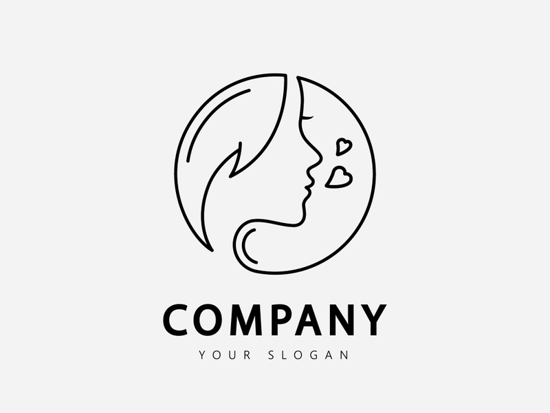 Beauty woman logo for your business salon  skin care and spa