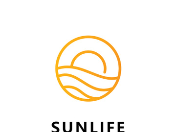 Sun logo icon vector design template preview picture