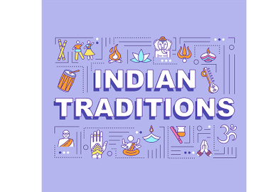 Indian traditions word concepts banner preview picture