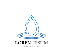 Water drop Logo Template vector