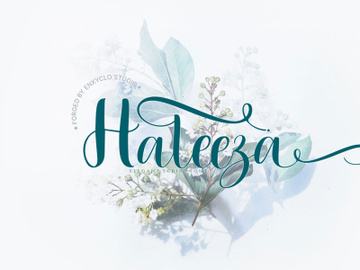HALEEZA - Elegant Script Font preview picture